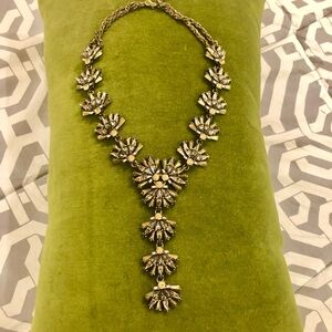 NWOT Sole Society jeweled y gold necklace